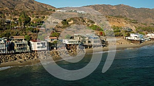 Malibu Aerial Coastline Homes