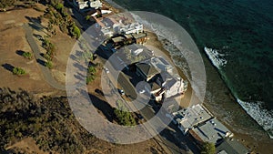 Malibu Aerial Coastline Homes