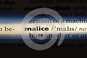 malice