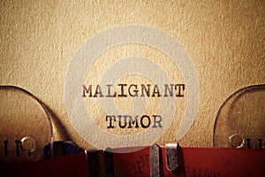 Malignant tumor phrase photo