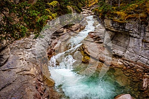 The Maligne Canyon in Jasper National Park