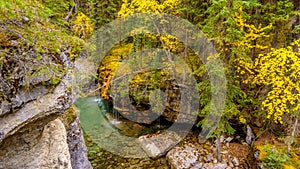 The Maligne Canyon in Jasper National Park