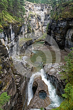 Maligne Canyon in Jasper national park, canada