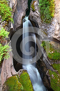 Maligne Canyon Waterfall