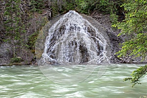 Maligne Canyon Waterfall, Jasper National Park, Canada