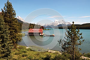 Maligne Lake in the Canadian Rockies