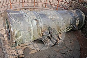 Malik-E-Maidan Cannon, Bijapur Fort, Bijapur, Karnataka, India