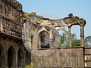 Malik Mughis Masjid at Mandu. Malik Mughis Mosque in Mandav.