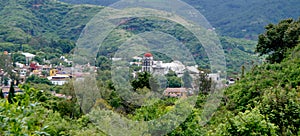 Malinalco valley buildings