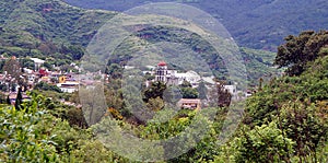 Malinalco valley church and buildings