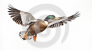 Realistic Mallard Duck In Flight - Creative Commons Attribution photo