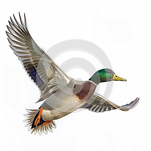 Mallard Duck in Flight