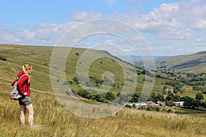 Mallerstang valley from slopes of Wild Boar Fell