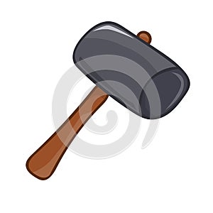 Mallet isolated illustration