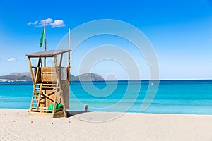 Mallorca Can Picafort beach in alcudia bay Majorca