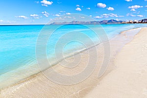 Mallorca Can Picafort beach in alcudia bay Majorca