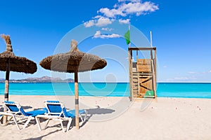 Mallorca Can Picafort beach in alcudia bay Majorca