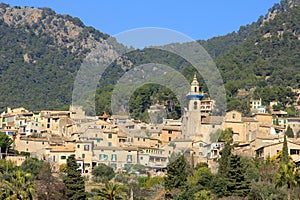 Mallorca in February 2019. the village of valldemossa in the serra de tramuntana photo