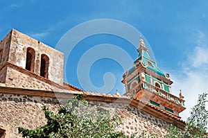 Mallorca, Majorca, Balearic Islands, Spain, the Real Cartuja, Valldemossa, monastery, carthusian, architecture, skyline