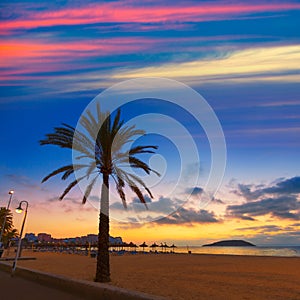 Mallorca sunrise in Magaluf Palmanova beach