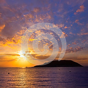 Mallorca sunrise in Magaluf Palmanova beach photo