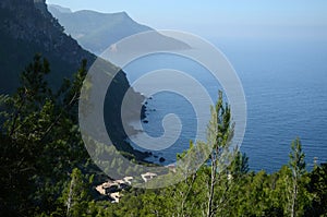 Mallorcan coast in the Serra de Tramuntana.