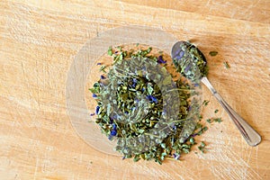 Mallow herbal tea spoon
