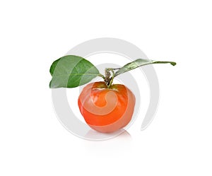 Malpighia glabra,Acerola fruit on white background