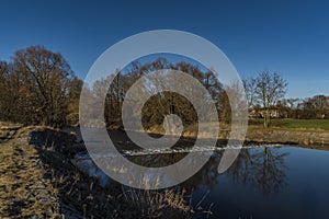 Malse river near Ceske Budejovice city