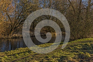 Malse river near Ceske Budejovice city