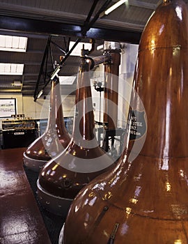 Malt whisky stills photo