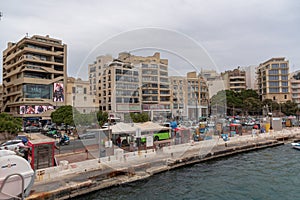 Sliema waterfront buildings Malta