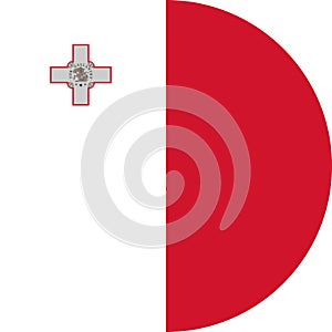 Malta Flag Europe illustration vector eps