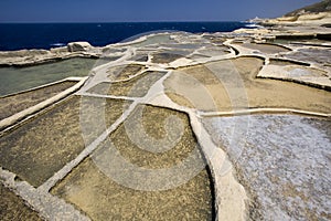 Malta - Gozo - Salt Pans at Qbaijar