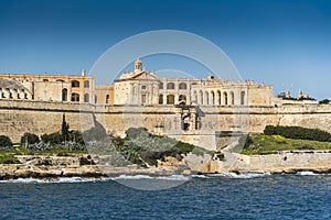 Fort Manoel Sliema Harbour Malta from Valletta