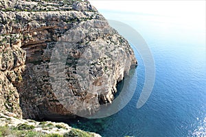 Malta - January 2023 - The neighbouring caves in the area of the Blue Grotto