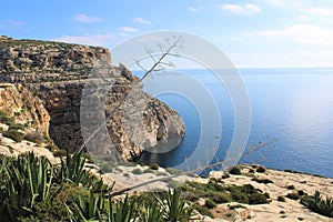 Malta - January 2023 - The neighbouring caves in the area of the Blue Grotto
