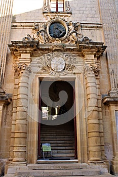 Malta - January 2023 - Vilhena Palace in an old town in Mdina
