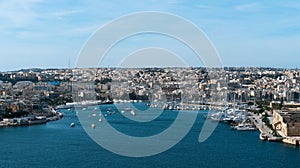 Malta, Marsamxett harbour Valletta photo