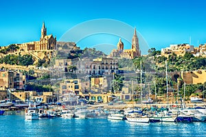 Malta: Mgarr, a harbour town in Gozo island photo