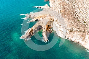 Malta sea and beauty exotic cliffs crystal clear sea
