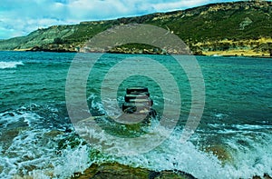 Malta Seascape from Gnejna Bay photo