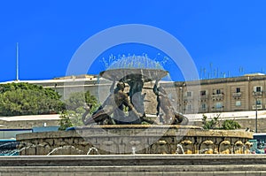 Tritons Fountain, Floriana, Malta photo