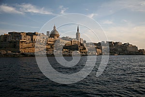 Malta Valleta shore Mediterranean Sea photo