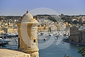 Malta Valletta watchtower photo