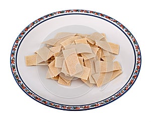 Maltagliati pasta pile