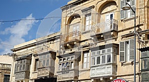 Maltese gallarija balconies