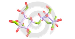 Maltose molecular structure isolated on white