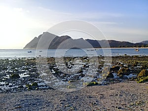 Maluk beach at the afternoon photo