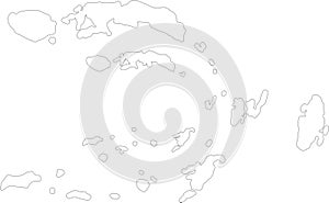 Maluku Indonesia outline map photo